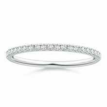 Lab-Grown Pave-Set Diamond Half Eternity Classic Wedding Ring