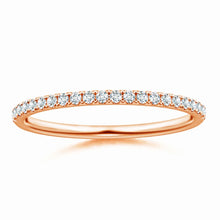 Lab-Grown Pave-Set Diamond Half Eternity Classic Wedding Ring