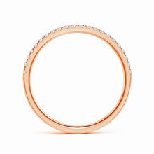 Lab-Grown Pave-Set Diamond Half Eternity Classic Wedding Ring