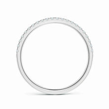 Lab-Grown Pave-Set Diamond Half Eternity Classic Wedding Ring