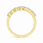 Load image into Gallery viewer, Lab-Grown Graduated Round Diamond Broad Fashion Ring

