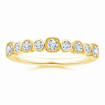 Load image into Gallery viewer, Lab-Grown Round Diamond Stackable Fashion Ring with Milgrain
