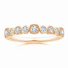 Lab-Grown Round Diamond Stackable Fashion Ring with Milgrain