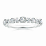 Load image into Gallery viewer, Lab-Grown Round Diamond Stackable Fashion Ring with Milgrain
