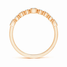 Lab-Grown Round Diamond Stackable Fashion Ring with Milgrain