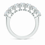 Load image into Gallery viewer, Lab-Grown Prong-Set Round Diamond Seven Stone Wedding Ring
