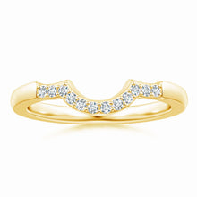 Lab-Grown Prong-Set Diamond Curved Wedding Ring