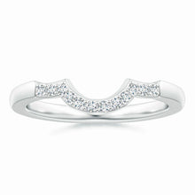 Lab-Grown Prong-Set Diamond Curved Wedding Ring