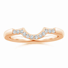 Lab-Grown Prong-Set Diamond Curved Wedding Ring