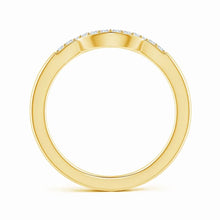 Lab-Grown Prong-Set Diamond Curved Wedding Ring