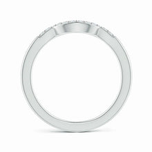 Lab-Grown Prong-Set Diamond Curved Wedding Ring