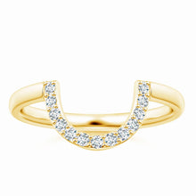 Lab-Grown Diamond U-Shaped Wedding Ring