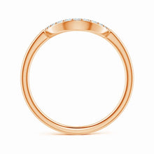 Lab-Grown Diamond U-Shaped Wedding Ring