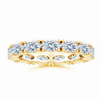 Load image into Gallery viewer, Lab-Grown East-West Oval Diamond Eternity Wedding Ring
