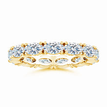 Lab-Grown East-West Oval Diamond Eternity Wedding Ring