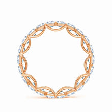 Lab-Grown Prong-Set Emerald-Cut Diamond Eternity Wedding Ring