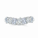 Load image into Gallery viewer, Lab-Grown Multi-Shape Diamond Contoured Wedding Ring
