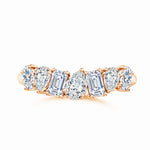 Load image into Gallery viewer, Lab-Grown Multi-Shape Diamond Contoured Wedding Ring
