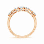 Load image into Gallery viewer, Lab-Grown Multi-Shape Diamond Contoured Wedding Ring
