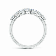 Lab-Grown Multi-Shape Diamond Contoured Wedding Ring