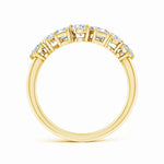 Load image into Gallery viewer, Lab-Grown Multi-Shape Diamond Contoured Wedding Ring

