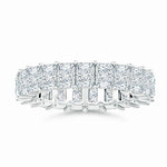 Load image into Gallery viewer, Lab-Grown North-South Radiant-Cut Diamond Classic Eternity Wedding Ring
