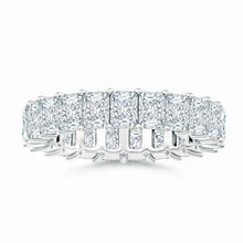 Lab-Grown North-South Radiant-Cut Diamond Classic Eternity Wedding Ring