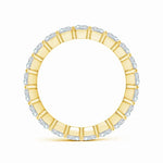 Load image into Gallery viewer, Lab-Grown North-South Radiant-Cut Diamond Classic Eternity Wedding Ring
