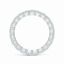 Lab-Grown North-South Radiant-Cut Diamond Classic Eternity Wedding Ring