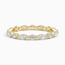 Marquise and Round Eternity Lab Diamond Ring