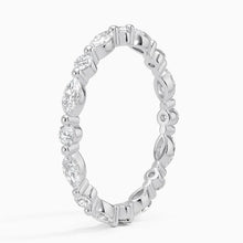Marquise and Round Eternity Lab Diamond Ring