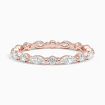 Load image into Gallery viewer, Marquise and Round Eternity Lab Diamond Ring

