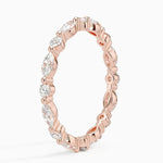 Load image into Gallery viewer, Marquise and Round Eternity Lab Diamond Ring
