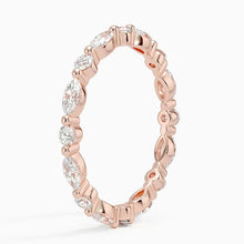 Marquise and Round Eternity Lab Diamond Ring