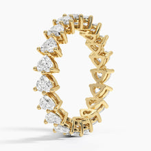 Heart Shaped Eternity Lab Diamond Ring