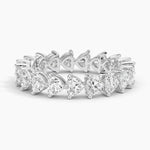 Load image into Gallery viewer, Heart Shaped Eternity Lab Diamond Ring
