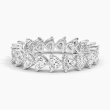 Heart Shaped Eternity Lab Diamond Ring
