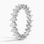 Load image into Gallery viewer, Heart Shaped Eternity Lab Diamond Ring
