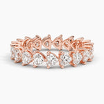 Load image into Gallery viewer, Heart Shaped Eternity Lab Diamond Ring
