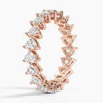 Load image into Gallery viewer, Heart Shaped Eternity Lab Diamond Ring
