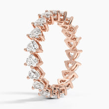 Heart Shaped Eternity Lab Diamond Ring