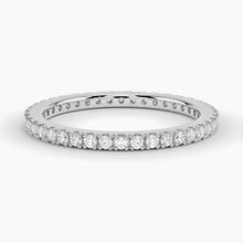 Lab-Grown Shared Prong-Set Diamond Eternity Wedding Band for Her