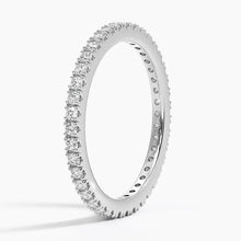 Lab-Grown Shared Prong-Set Diamond Eternity Wedding Band for Her