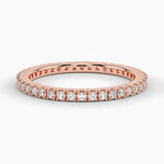 Load image into Gallery viewer, Lab-Grown Shared Prong-Set Diamond Eternity Wedding Band for Her
