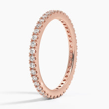Lab-Grown Shared Prong-Set Diamond Eternity Wedding Band for Her