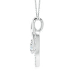 Load image into Gallery viewer, Lab-Grown Diamond Heart Pendant with Infinity Loop
