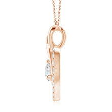 Lab-Grown Diamond Heart Pendant with Infinity Loop