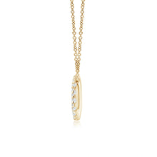 U-Pave Set Lab-Grown Diamond Sideways Infinity Pendant Necklace