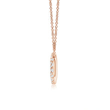 U-Pave Set Lab-Grown Diamond Sideways Infinity Pendant Necklace