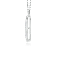 Lab-Grown Pave-Set Diamond Awareness Ribbon Pendant